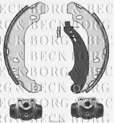 BORG & BECK bbs1043k -  Комплект тормозных колодок